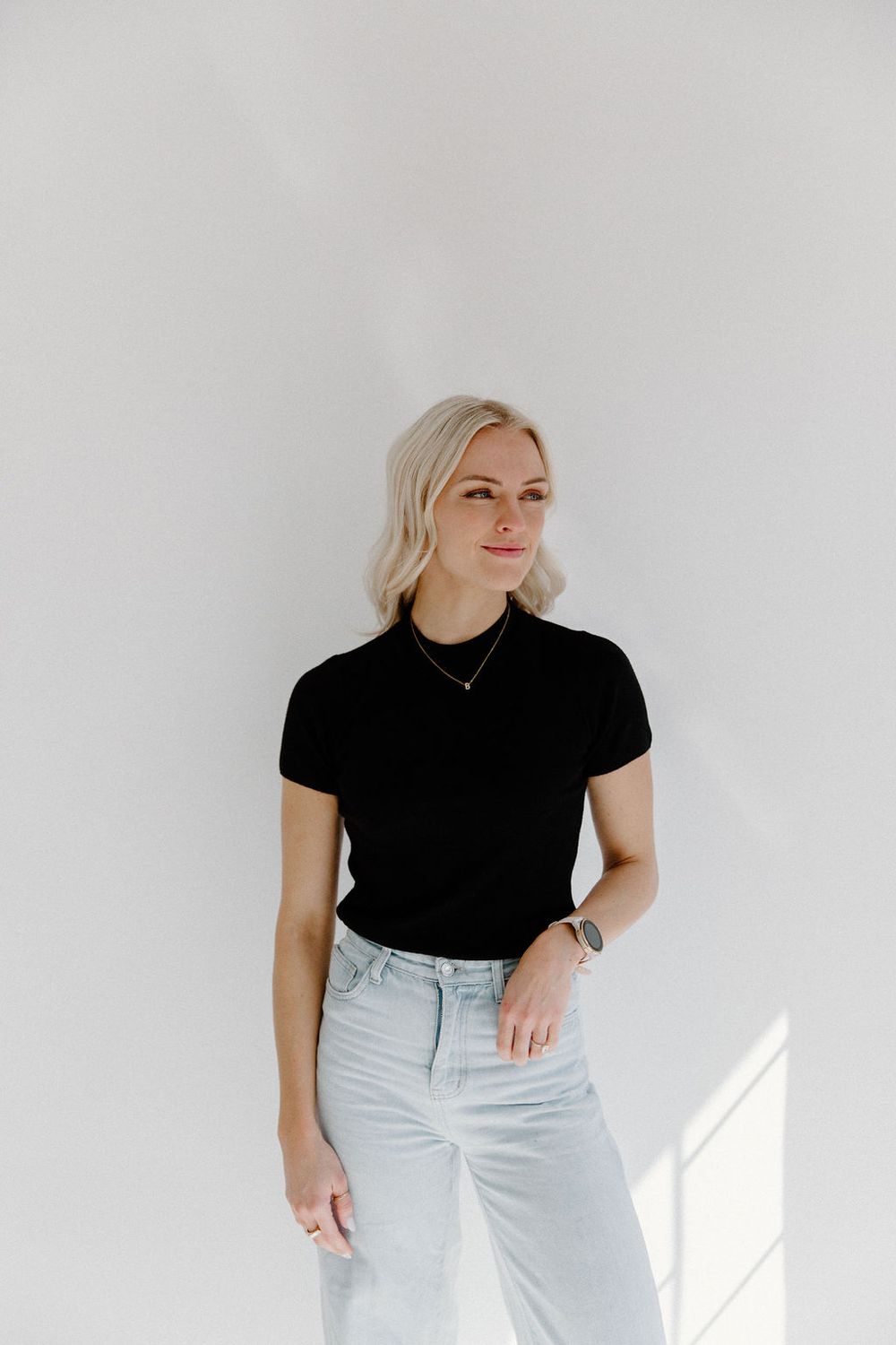 Black Knit Tee