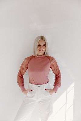 Pink Mesh Top