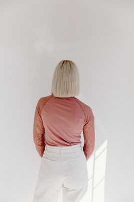 Pink Mesh Top