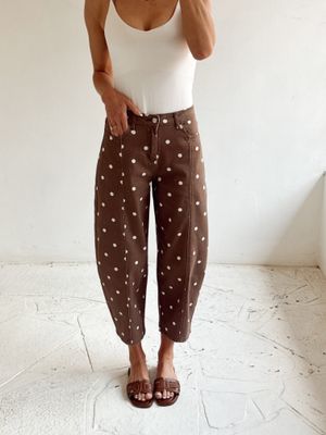 Brown Polka Jean