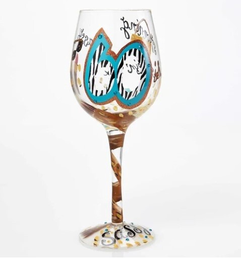 &quot;60 and Sassy&quot; Wine Glass
