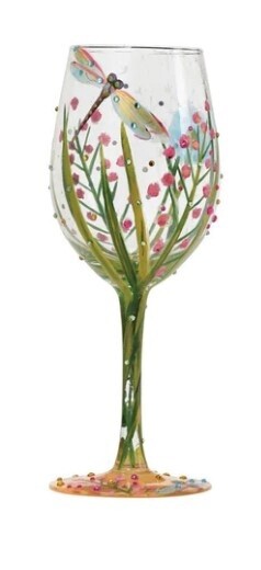 Dragonfly Wine Glass