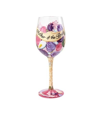 &quot;Mother Of The Bride&quot; Wine Glass