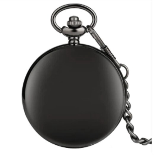 Matte Black Pocket Watch