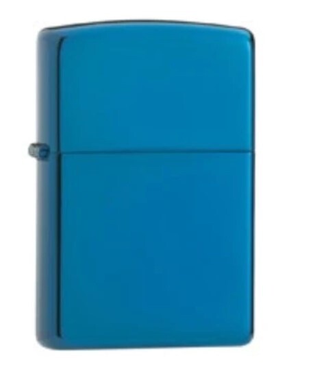 High Polish Blue Zippo Lighter