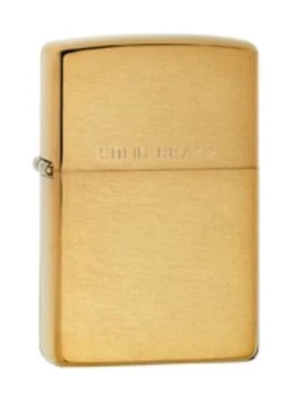 Regular Brushed Finish Brass WO/ SB Zippo Lighter