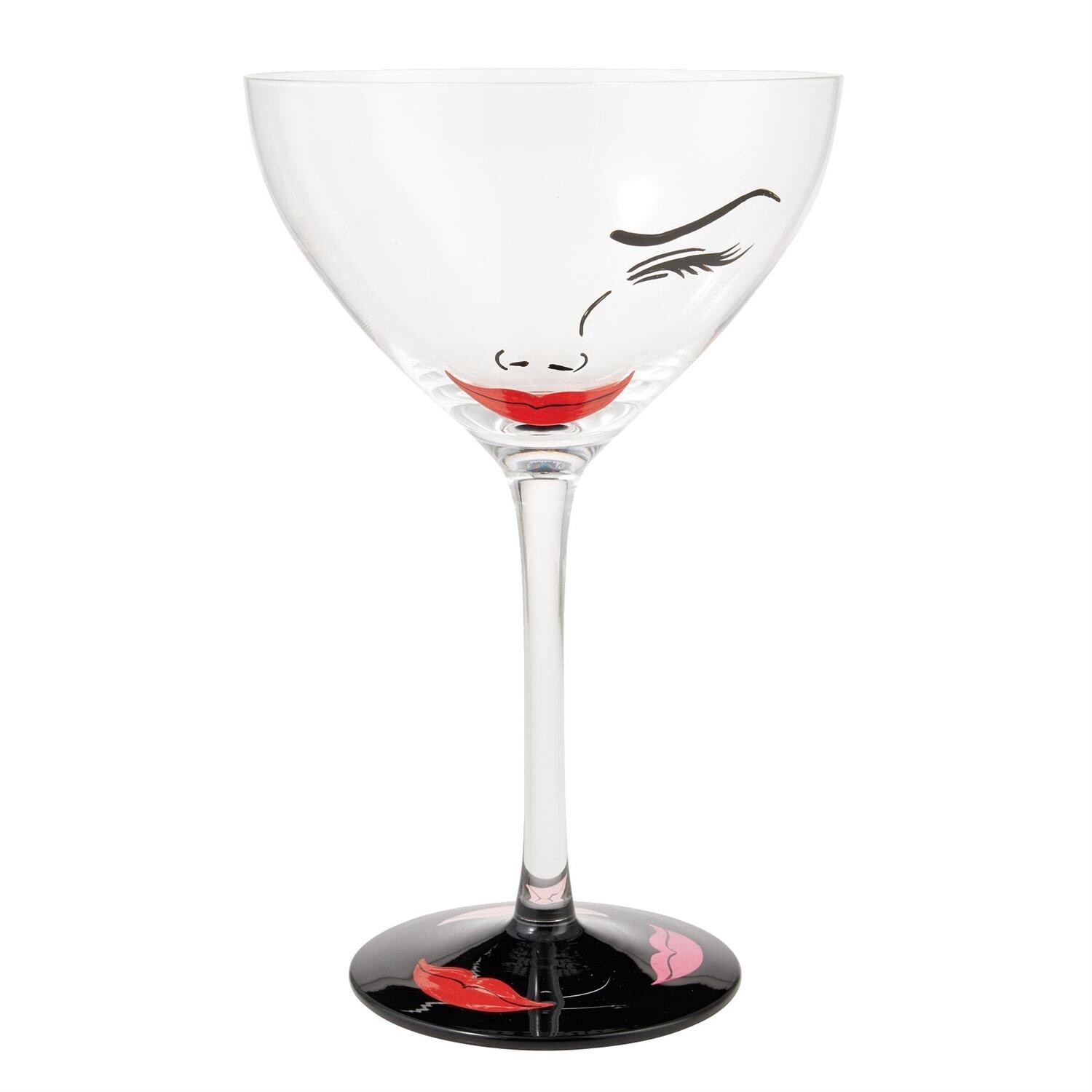 &quot;Flirtini&quot; Cocktail Glass