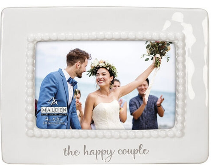 4X6 The Happy Couple Ceramic Frame