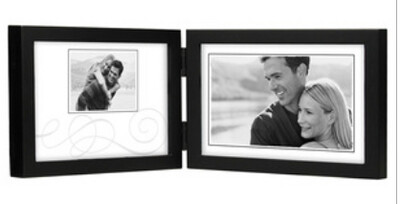 Double Horizontal Black Frame 4x6