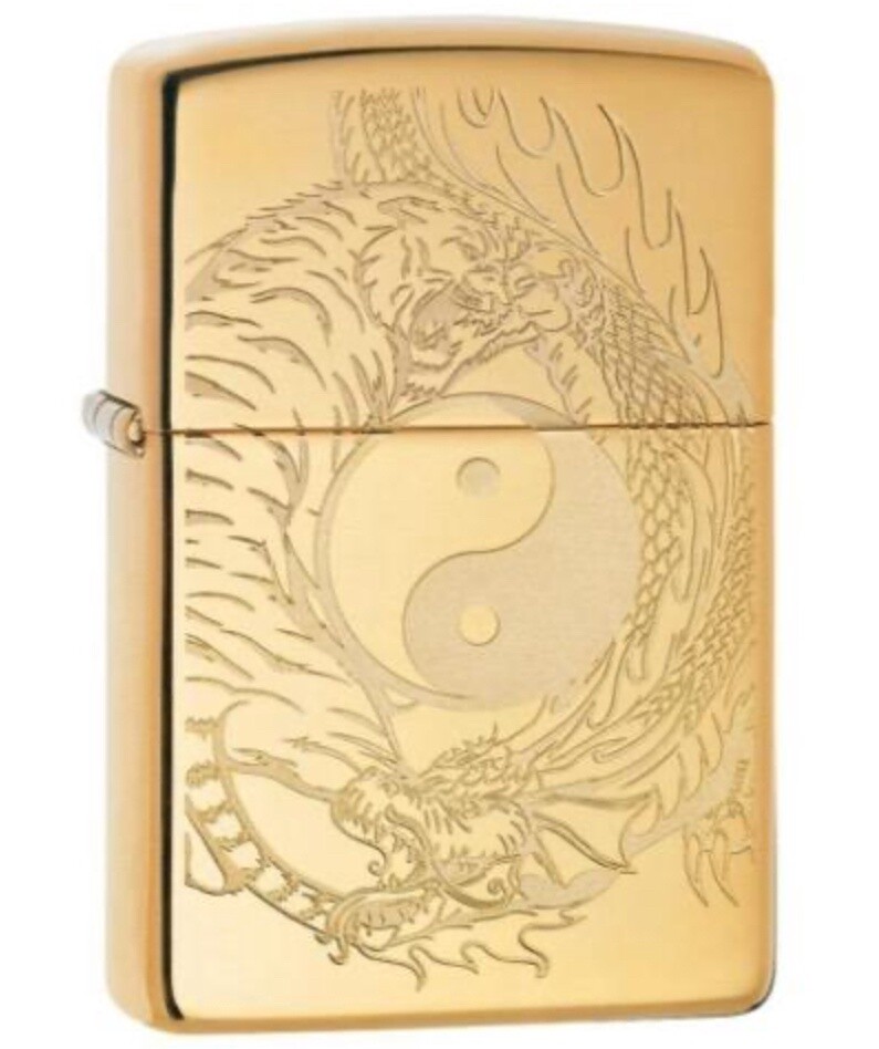 Tiger and Dragon Design - Zippo Lighter