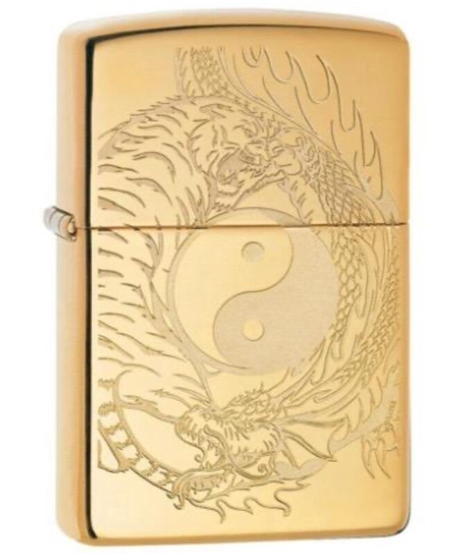 Tiger and Dragon Design - Zippo Lighter