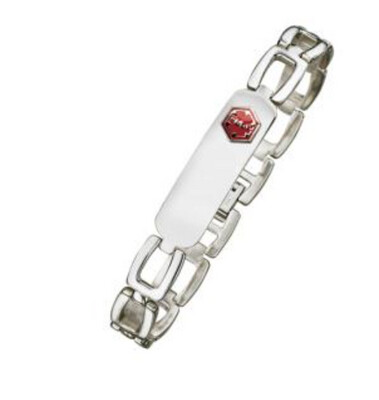 Steel Chain Medical ID Bracelet