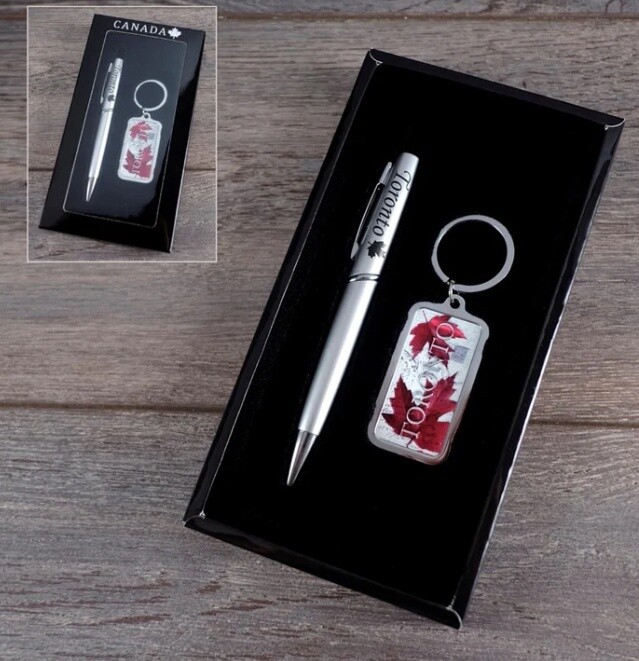 Toronto Pen and Keychain Gift Set