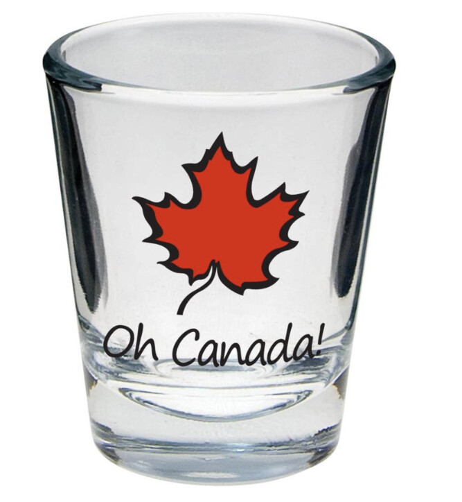&quot;OH CANADA!&quot; SHOT GLASS