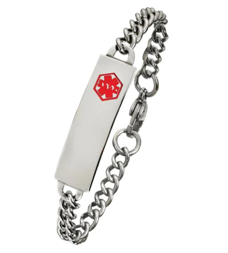 Stainless Steel Children&#39;s Medical ID Bracelet