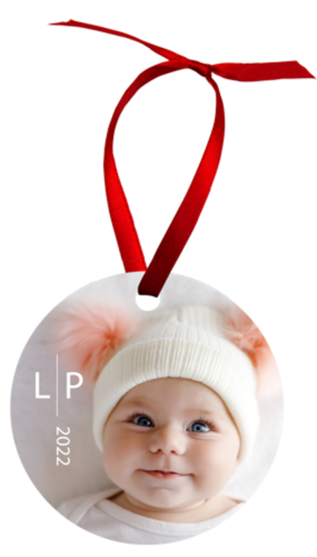 Customizable Ornament - Circle, Aluminum