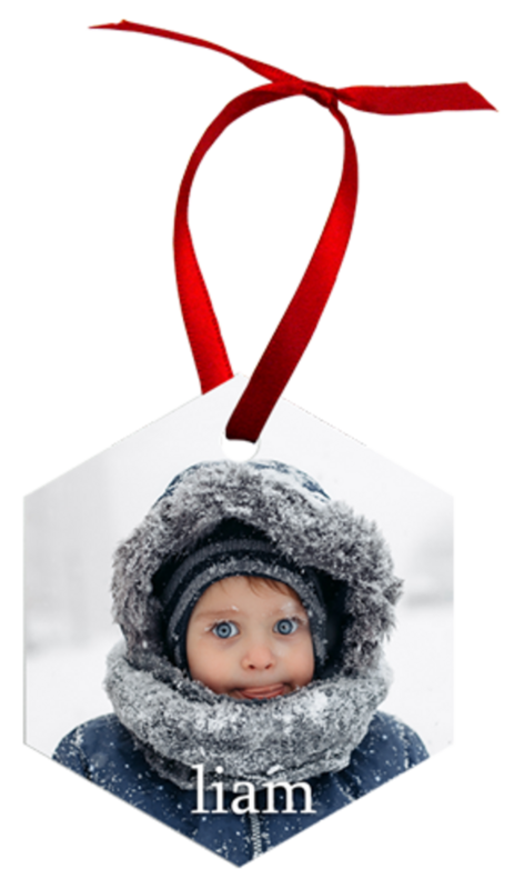 Customizable Ornament - Hexagon