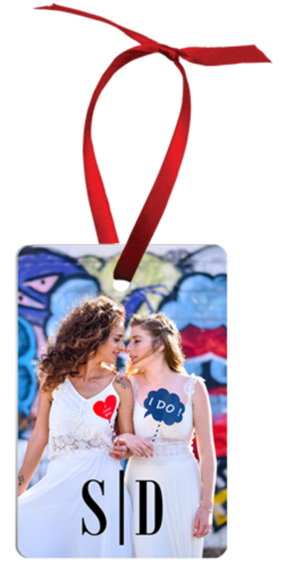 Customizable Ornament - Vertical Rectangle