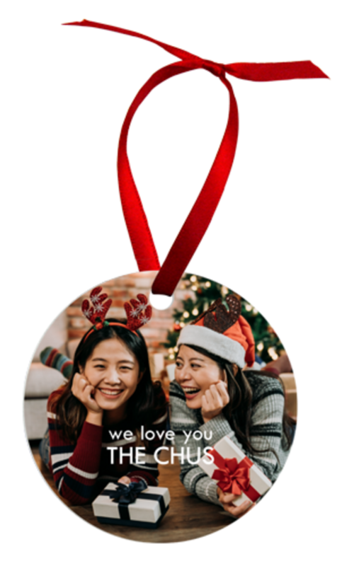 Customizable Ornament - Circle, One Sided