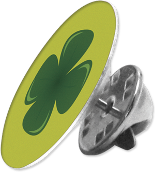 Customizable Round Lapel Pin, with Back Clasp