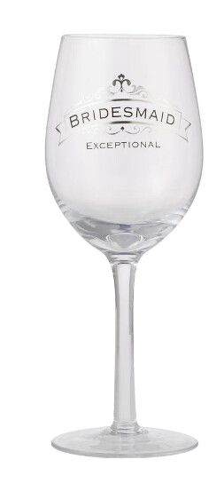 Insignia Bridesmaid Wine Glass