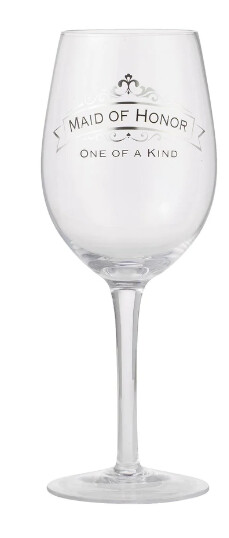 Insignia Maid of Honor Wine Glass