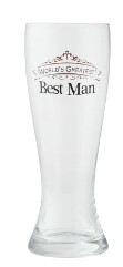 Insignia World&#39;s Greatest Best Man Beer Glass