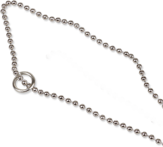 Bead Chain For ID Tag, with Jump Ring