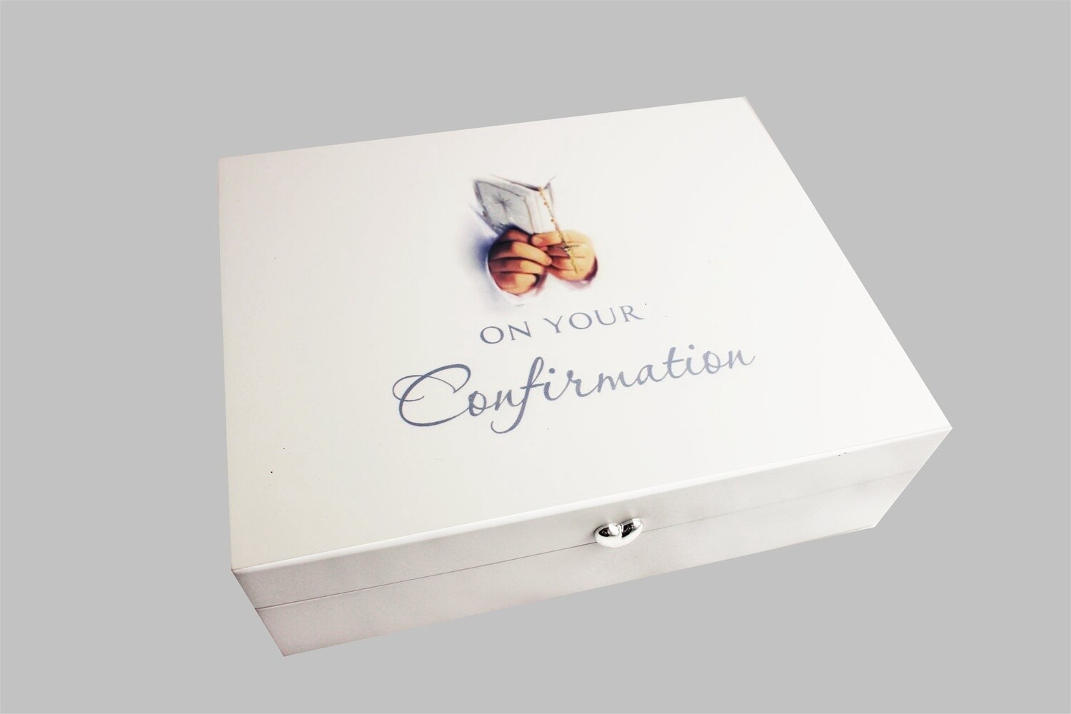 White Keepsake Box Confirmation