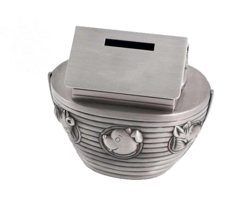 Noah&#39;s Ark Pewter Bank