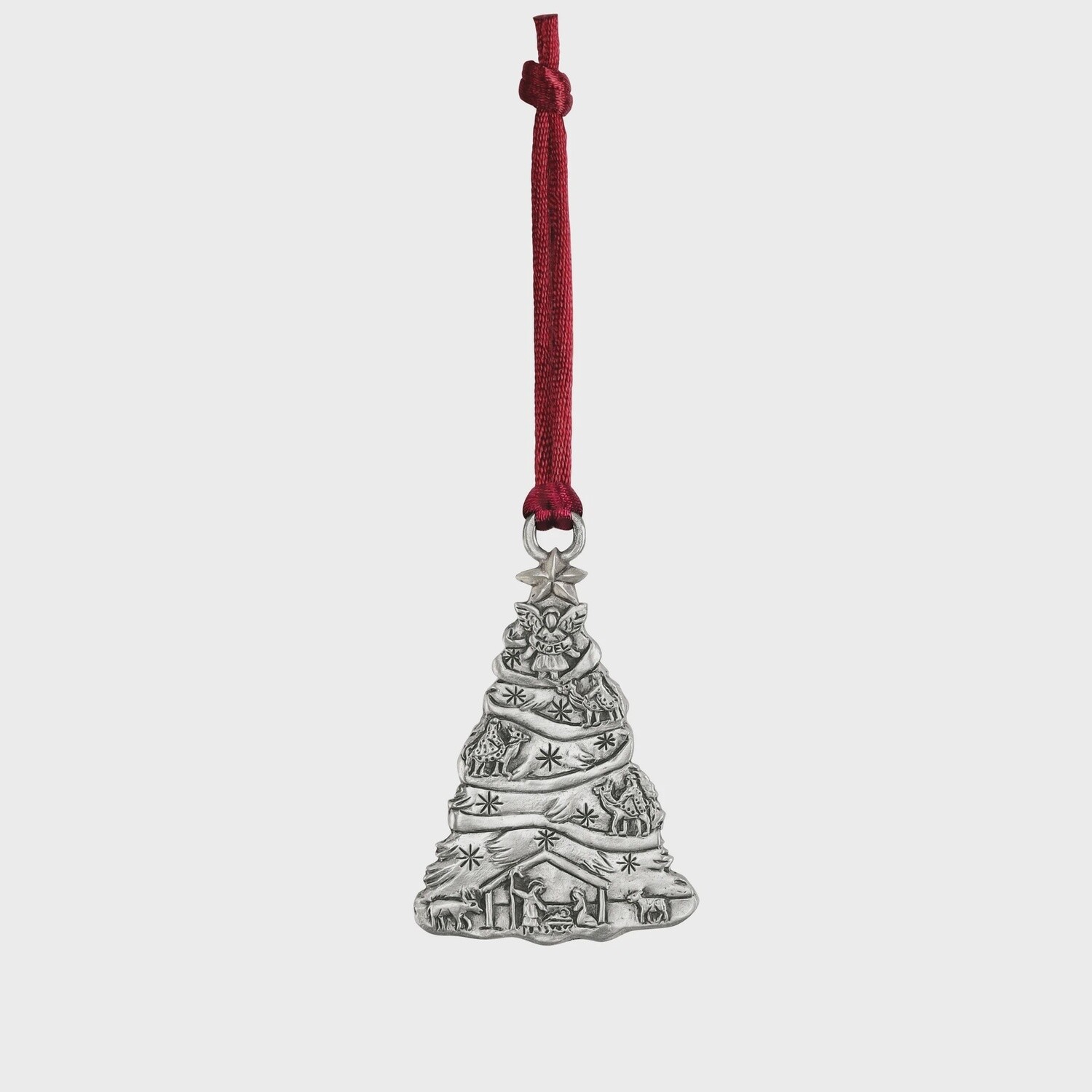 Pewter Nativity Tree Ornament