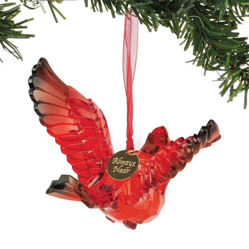 Acrylic Cardinal Ornament