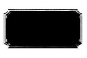 Black Notched Engraving Plaque 2&quot;x1&quot;