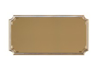 Gold Notched Engraving Plaque 2&quot;x1&quot;