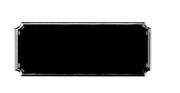 Black Notched Engraving Plaque 2.5x1&quot;
