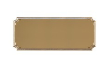 Gold Notched Engraving Plaque 2.5x1&quot;