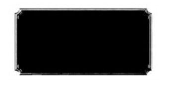 Black Notched Engraving Plaque 3 1/8 x 1.5&quot;