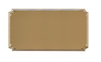 Gold Notched Engraving Plaque 2 5/8 x 1&quot;