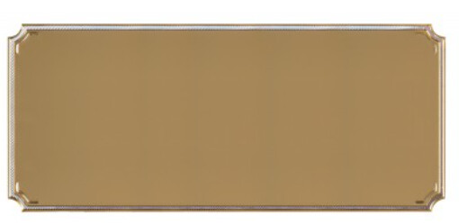 Gold Notched Engraving Plaque 3.5x1.5&quot;