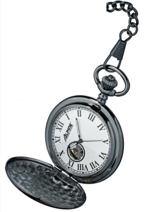 Mechanical Pocket Watch-Polished Gun Metal
