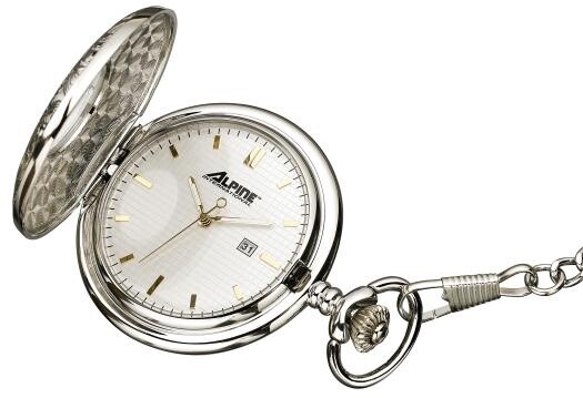 Gold and Silver Pocket Watch with Roman Numerals