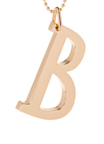 Initially Yours Key Ring  B, Color: GOLD