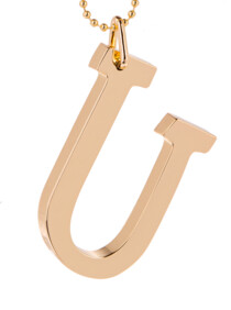 Initially Yours Key Ring U, Colour: GOLD