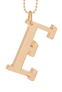 Initially Yours Key Ring  E, Colour: GOLD