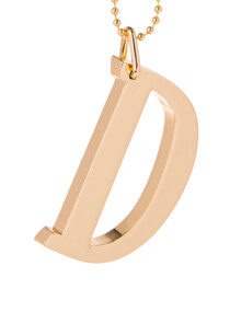 Initially Yours Key Ring  D, Colour: GOLD