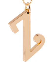 Initially Yours Key Ring Z, Colour: GOLD