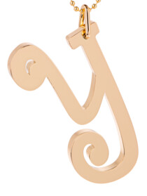 Initially Yours Key Ring Y, Colour: GOLD