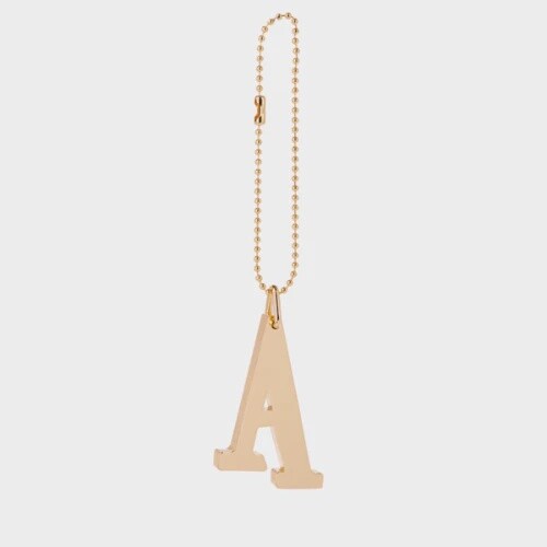 Initially Yours Key Ring  A, Colour: gold