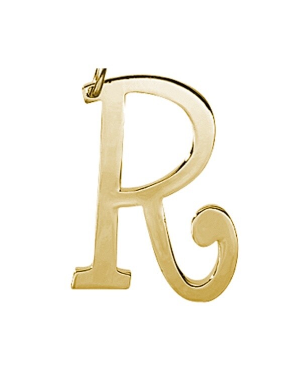 Initially Yours Key Ring R, Colour: GOLD