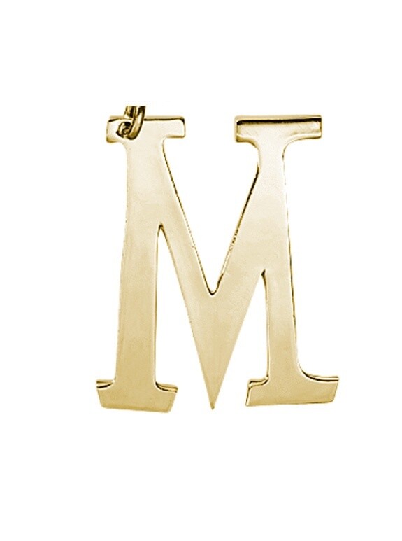 Initially Yours Key Ring M, Colour: GOLD